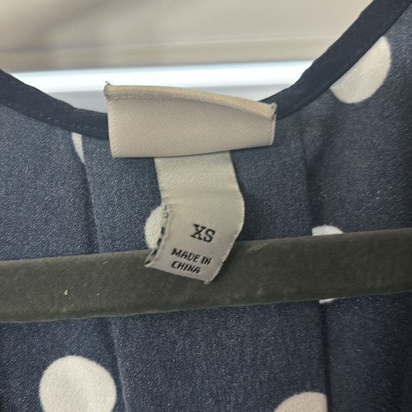 Blue Polkadot Dress with a Tie - Picture 3 of 4